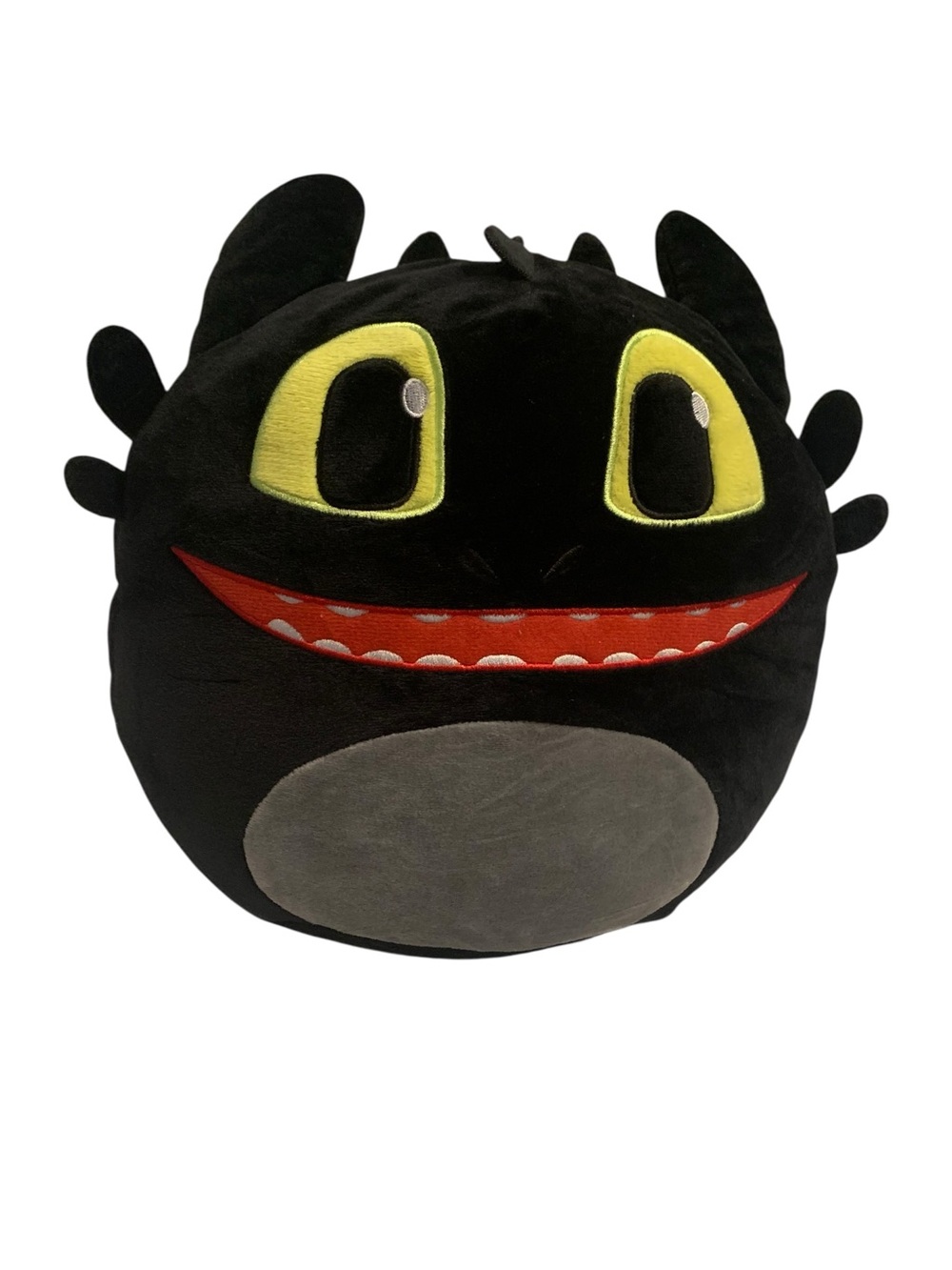 Black Dragon Plush DragonToy - Round Decorative Pillow